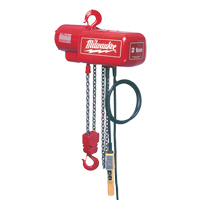 Electric Chain Hoist, 10' Lift, 1000 lbs. (0.5 tons) Capacity, 16 FPM Maritime Industrial Rubber