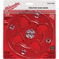 Embase transparente avec un diam&egrave;tre de 7" et un orifice central de 1-3/16" Maritime Industrial Rubber
