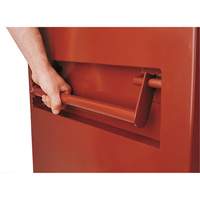 Jobsite Shelf Cabinet, Steel, 47.5 Cubic Feet, Red Maritime Industrial Rubber