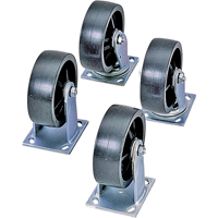 6" Casters Maritime Industrial Rubber