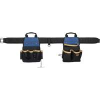 20 Pocket Tool Belt Combo, Polyester, Black Maritime Industrial Rubber
