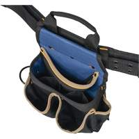 20 Pocket Tool Belt Combo, Polyester, Black Maritime Industrial Rubber