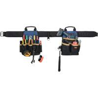 20 Pocket Tool Belt Combo, Polyester, Black Maritime Industrial Rubber