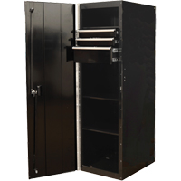 Armoire lat&eacute;rale s&eacute;rie RX, 3 tiroirs, 19" la x 25" p x 61" h, Noir Maritime Industrial Rubber
