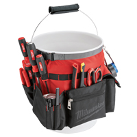 Sac organiseur pour seau, 10" lo x 10" la x 13-1/2" h, Nylon, Rouge Maritime Industrial Rubber