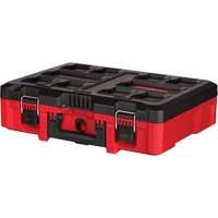 Coffre &agrave; outils avec partitions ajustables Packout, 20-7/10" x 15-1/5" x 6-1/5", Noir/Rouge Maritime Industrial Rubber