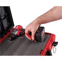 Coffre &agrave; outils avec partitions ajustables Packout, 20-7/10" x 15-1/5" x 6-1/5", Noir/Rouge Maritime Industrial Rubber