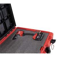 Coffre &agrave; outils avec partitions ajustables Packout, 20-7/10" x 15-1/5" x 6-1/5", Noir/Rouge Maritime Industrial Rubber