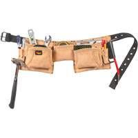 Constructor's Tool Belt, Leather, Tan Maritime Industrial Rubber