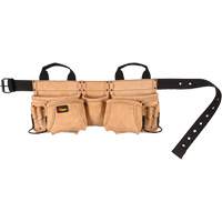 Carpenter's Tool Belt, Leather, Tan Maritime Industrial Rubber