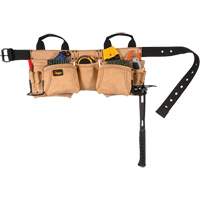 Carpenter's Tool Belt, Leather, Tan Maritime Industrial Rubber