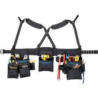 Carpenter's Tool Belt, Polyester, Black Maritime Industrial Rubber