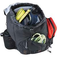 Arsenal&reg; 5143 Tool Backpack, 15" L x 8" W, Black, Polyester Maritime Industrial Rubber