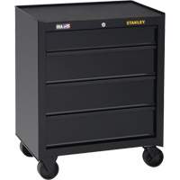 100 Series Rolling Tool Chest, 4 Drawers, 26-1/2" W x 18" D x 32" H, Black Maritime Industrial Rubber