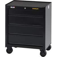 100 Series Rolling Tool Chest, 4 Drawers, 26-1/2" W x 18" D x 32" H, Black Maritime Industrial Rubber