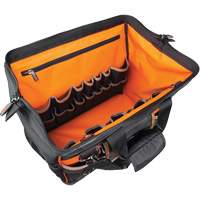 Sac &agrave; outils avec grande ouverture Tradesman Pro, Nylon balistique, 42 pochettes, Noir Maritime Industrial Rubber