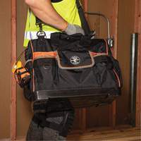 Sac &agrave; outils avec grande ouverture Tradesman Pro, Nylon balistique, 42 pochettes, Noir Maritime Industrial Rubber
