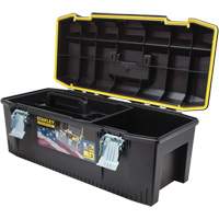 FatMax&reg; Structural Foam Tool Box, 28" W x 12-1/2" D x 11" H, Black/Yellow Maritime Industrial Rubber