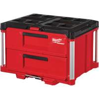 Boîte &agrave; outils avec 2 tiroirs Packout, 16-1/3" x 14-1/3" x 22-1/5", Rouge Maritime Industrial Rubber