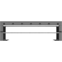 Wire Spool Rack for Bins & Drawers, Add-On, 33-3/4" W x 9-5/16" D x 10-5/8" H Maritime Industrial Rubber