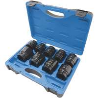 Jeu de douilles SAE &agrave; 6 pans PS901, 9 Mcx, Chocs, Prise de 1" Maritime Industrial Rubber