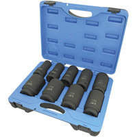 Jeu de douilles SAE &agrave; 6 pans PS901D, 9 Mcx, Chocs, Prise de 1", Profond Maritime Industrial Rubber