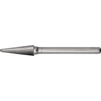 CLEVELAND Solid Carbide Burrs - Taper Shape Radius End 14°, 1/8" Shank Maritime Industrial Rubber
