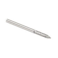 CLEVELAND Solid Carbide Burrs - Tree Shape Pointed End, SG-44, 3 mm Dia., 1/8" Shank Maritime Industrial Rubber