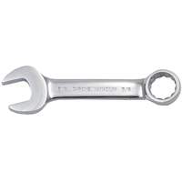 Fully Polished Stubby Combination Wrench, 12 Point, 3/8", Chrome Finish Maritime Industrial Rubber