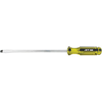 Slot Jumbo Handle Screwdriver, 3/8", 10" L, Plastic Handle Maritime Industrial Rubber