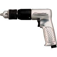 Perceuse pneumatique, 4 pi³/min, 1/4" NPTF, 94 dBA, 1/2" mandrin, Avec cl&eacute; Maritime Industrial Rubber