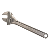 Adjustable Wrench, 15" L, 1-3/4" Max Width, Black Maritime Industrial Rubber