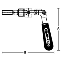 Crampons articul&eacute;s droits - S&eacute;rie 601, Capacit&eacute; de 5/8" (15,875 mm), Force de serrage de 100 lb Maritime Industrial Rubber