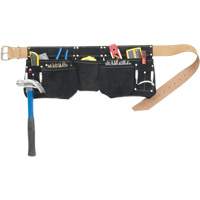 Journeyman's Carpenter Tool Belt, Leather, Black Maritime Industrial Rubber