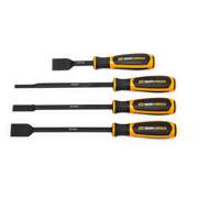 4-Piece Dual Material Wide Scraper Set Maritime Industrial Rubber