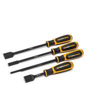 4-Piece Dual Material Wide Scraper Set Maritime Industrial Rubber