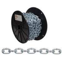 Chaîne torsad&eacute;e, Acier &agrave; faible teneur en carbone, #4 x 100' (30,4 m) l, Charge d'utilisation 215 lb (0,1075 tonne) Maritime Industrial Rubber