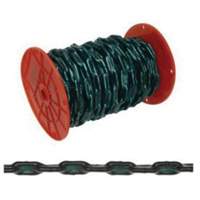 Chaîne droite avec gaine verte, Acier &agrave; faible teneur en carbone, 2/0 x 60' (18,3 m) l, Charge d'utilisation 520 lb (0,26 tonne) Maritime Industrial Rubber