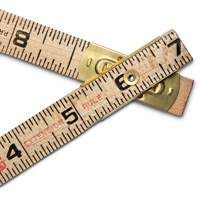 R&egrave;gle pliante, 6' lo, Bois, Graduations de 1/16" Maritime Industrial Rubber
