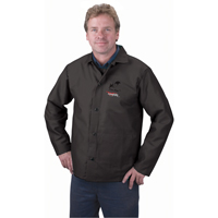 Veste ignifug&eacute;e, Coton, 4T-Grand, Noir Maritime Industrial Rubber