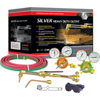 Silver Heavy-Duty Welding & Cutting Outfi ts, 3/4" Cut, 1/2" Weld Maritime Industrial Rubber