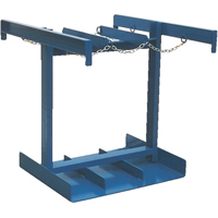 Chariot pour bouteilles, Roues Caoutchouc, Base de 35" la x 38" lo, 500 lb Maritime Industrial Rubber