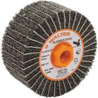 Tambours de finition Two-In-One ALLSTEEL, 4-1/4" dia. x 2" la, 5/8"-11 Arbre, Grain 80 Maritime Industrial Rubber