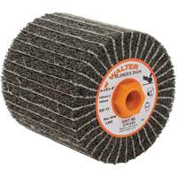 Tambours de finition Two-In-One ALLSTEEL, 4-1/4" dia. x 4" la, 5/8"-11 Arbre, Grain 80 Maritime Industrial Rubber