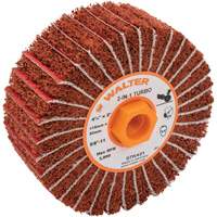 Tambours turbo Two-In-One, 4-1/2" dia. x 2" la, 5/8"-11 Arbre, Grain 60 Maritime Industrial Rubber