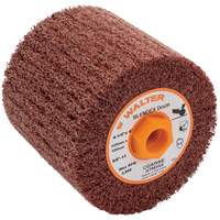 Tambour de conditionnement de surface Blendex ALLSTEEL, 4-1/4" dia. x 4" la, 5/8"-11 Arbre, Grain Cors&eacute; Maritime Industrial Rubber