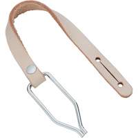 Corde de service avec agrafe pour courroie, Cuir, Beige Maritime Industrial Rubber