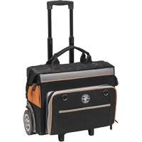 Sac &agrave; outils roulant Tradesman Pro, Polyester balistique, 24 pochettes, Noir/Orange Maritime Industrial Rubber