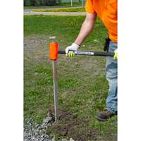 Indestructible Sledge Hammer, 8 lbs., 24", Fibreglass Handle Maritime Industrial Rubber