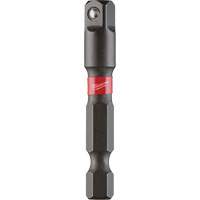 Shockwave Impact Driver Socket Adapter, 1/4" Drive Size, 1/4" Male Size, Ball, 1-7/8" L Maritime Industrial Rubber